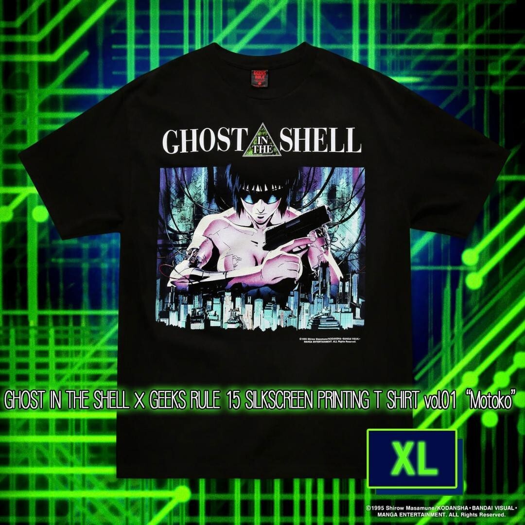 size XL T SHIRT GHOST IN THE SHELL x GEEKS RULE Motoko ver size XL T SHIRT GHOST IN THE SHELL x GEEKS RULE Motoko ver
