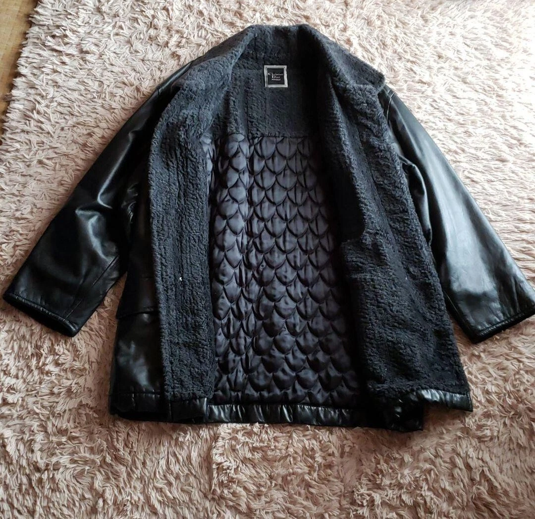 Christian Dior Giacca di Pelle Blouson M Nero
