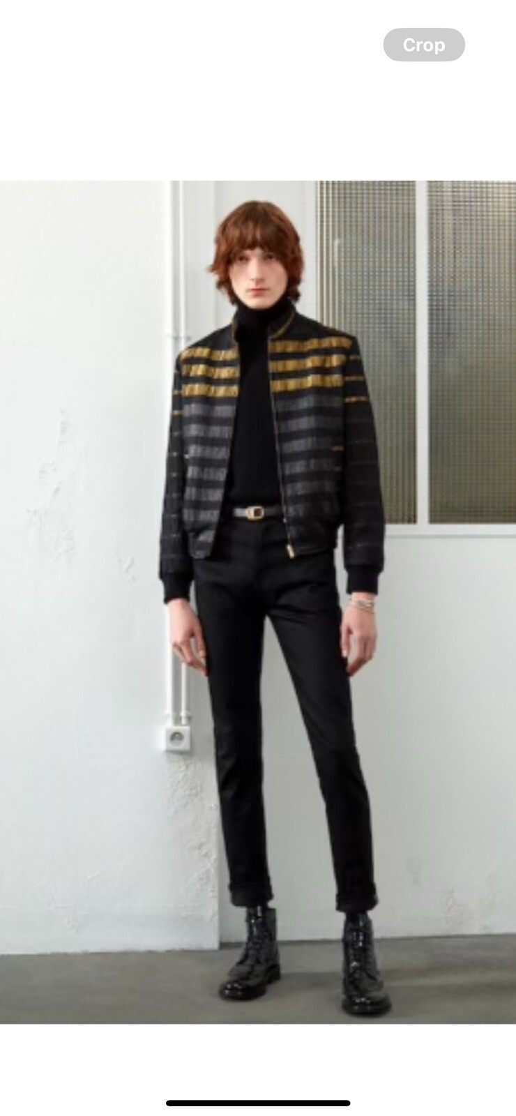 Giacca bomber orsacchiotto da uomo Saint Laurent. 48 38. $3290