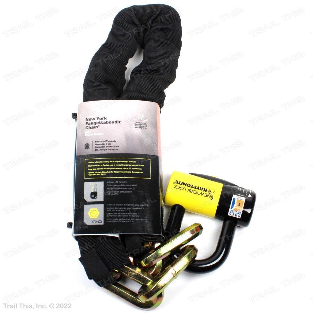 Kryptonite New York FAHGETTABOUDIT Secure Bicycle Chain Disc Lock 14mm