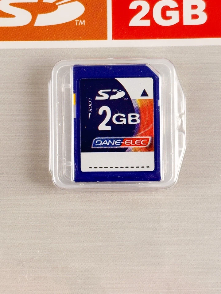 NOS SEALED Dane Elec 2Gb SD Memory Card  - Image 2 of 4