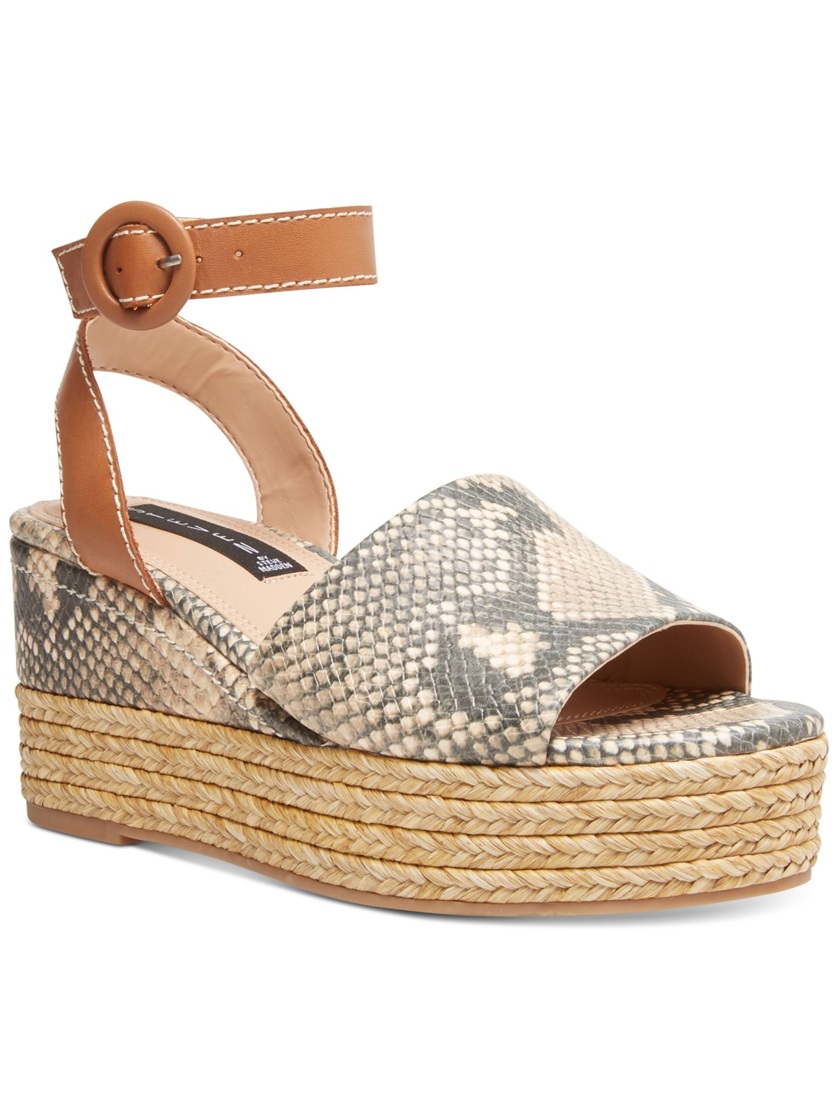 Женские эспадрильи STEVEN Womens бежевого цвета на платформе Snake 15 с острым носком и танкеткой на танкетке 10 М 5890₽