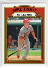 2018 Transcendent MIKE TROUT 1972 TOPPS HISTORY 55/83 MT-72IA VIP PARTY 2019