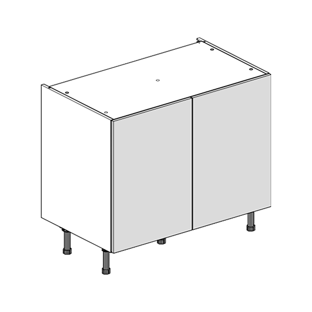 Complete Kitchen Units Graphite Gloss Slab Door On White Units Soft