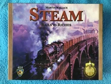 STEAM RAILS TO RICHES Strategy Game Mayfair Games 2009 Complete