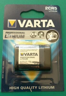 Coonyard Paquete De 5 Bater&iacute;as De Litio De 6 V 1300 Ah 2CR5 Con Protecci&oacute;n PTC, Repuesto Para