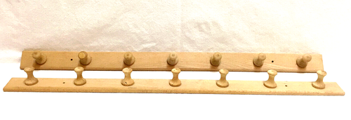 KNUT IKEA Shaker Peg Rack 26" x 1 3/4" mit 1 3/8" langen Heringen unbehandeltes Holz 2