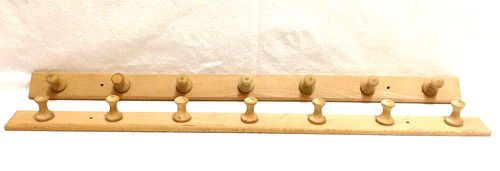 KNUT IKEA Shaker Peg Rack 26" x 1 3/4" avec 1 3/8" longues chevilles bois inachevé 2 - Photo 1 sur 7