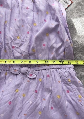 Cat & Jack Lavender Sun Dots Romper For Girl Size XL (14) - Picture 2 of 4