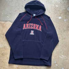 Vintage University Of Arizona Wildcats Fleece Logo Sherpa Pullover Hoodie Large