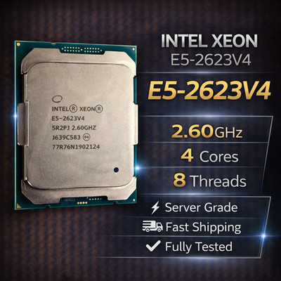 Intel Xeon E5-2623 v4 CPU 4-Core 2.60GHz 8-Thread LGA2011-3 Server Processor