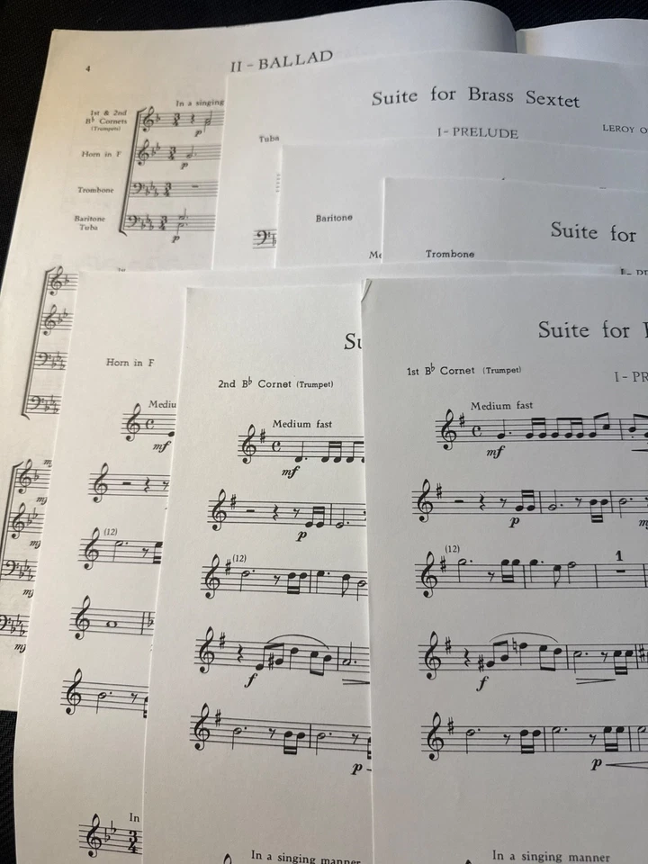 Suite for Brass Sextet Prelude-Ballad-Rondo by Leroy Ostransky Rubank HL04479749 - Image 3 of 3