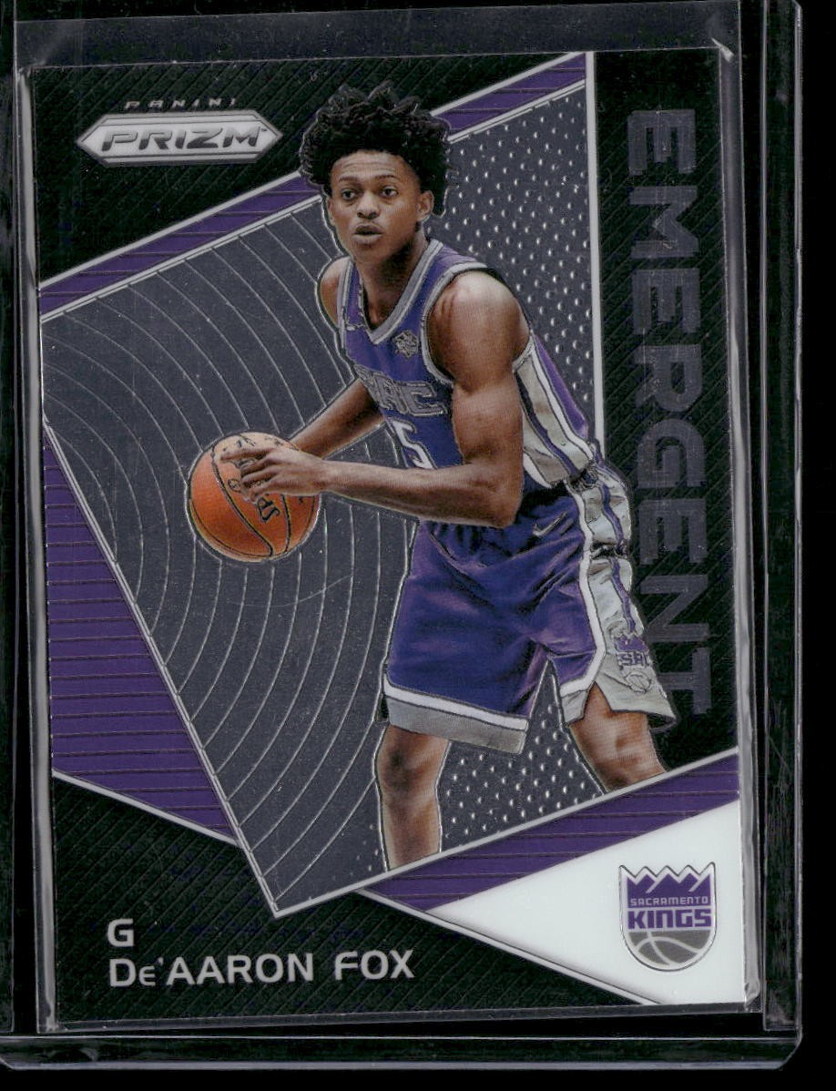 2017-18 Panini Prizm #EM-DEA De'Aaron Fox Emergent Rookie Rc