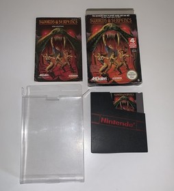 Swords and Serpents Nintendo Nes OVP CIB Excellent Condition Authentic