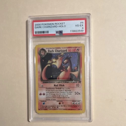 Dark Charizard 4/82 Team Rocket Holo Rare Unlimited PSA 4 Pokémon