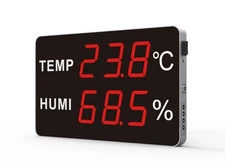 Industry Rated High Accuracy Large 5-Inch LED Display Thermometer & Hygrometer