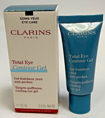 CLARINS Total Eye Contour Gel | Cooling Eye Gel - 20mL/ 0.6oz  NEW SEALED IN BOX
