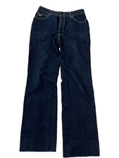 Vintage Sergio Valente Blue Denim Straight Jeans Embroidered 5-Pocket Women's