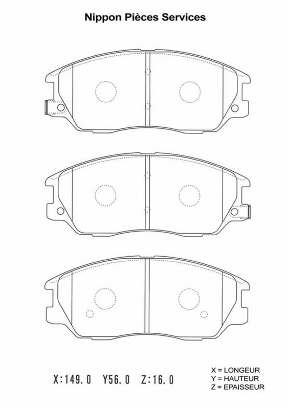 Plaquettes de frein avant 58101H1A80 pour berline et SUV Hyundai plaquettes de rechange