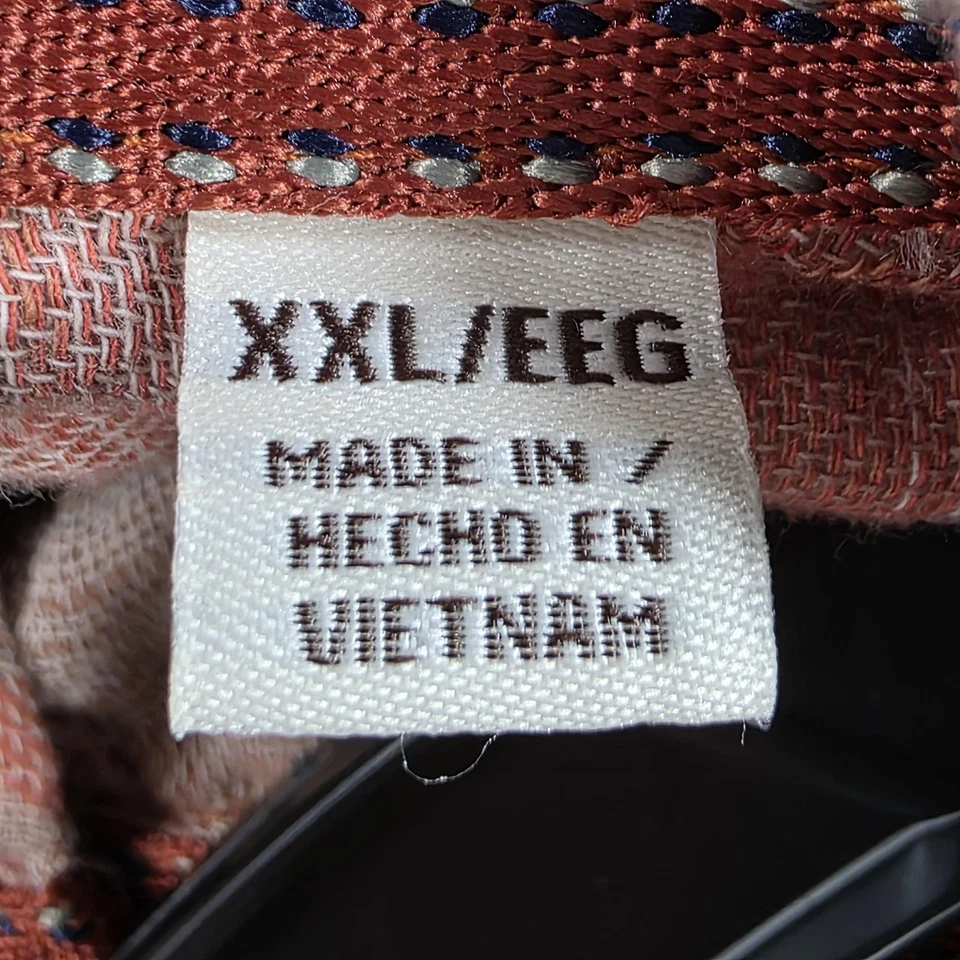 Weatherproof Vintage Shirt Mens 2XL Southwestern Aztec Button Up Long Sleeve - Image 4 of 4