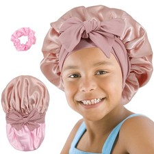 Kids Bonnet for Girls, Silk Bonnets for Kids Boys, Double Layer Satin Bonnet ...