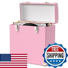 VINYLS LINK VSC-30PK Vinyl Record Storage Carrying Case Holds 50 7-12 Inch