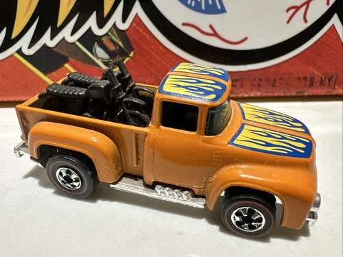 1977 Hot Wheels Redline Hi-Tail Hauler Near Mint Orange Enamel pickup truck NM