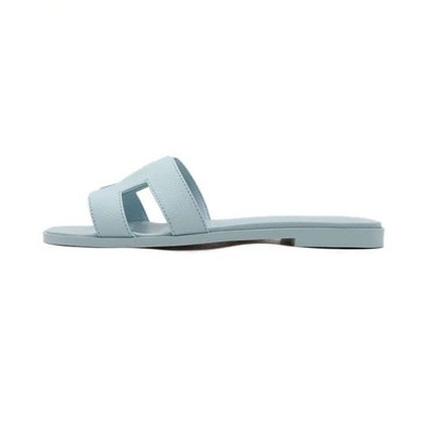 Hermes H202272Z Blue Brumm Appson Oran Damen Sandalen Slipper AA54635 152317020