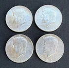 1964 Kennedy Half Dollars-90% Silver-(Lot Of 4 Coins)