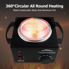Electric Wax Heater Wax Melting Warmer Compact 100W Fast Heating Facial Body SPA