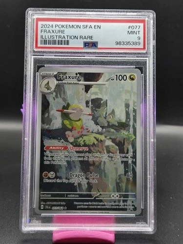 2024 Pokemon Shrouded Fable  ** FRAXURE  **  Illustration Rare  #77 💎 PSA 9 💎