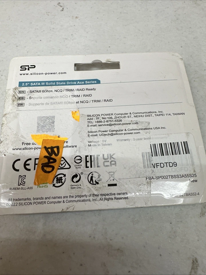 Silicon Power 2.5" 7 mm A55 2TB SSD 3D NAND SLC Cache Performance Boost SATA III - Image 2 of 2