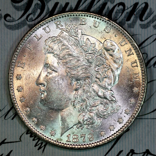 * 1879-P * NEAR+ GEM BU MS MORGAN SILVER DOLLAR * FROM ORIGINAL COLLECTION