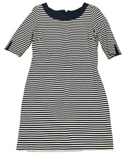 Banana Republic 6 Navy Stripe T-shirt Dress Ponte Knit Coastal Cruise Teacher