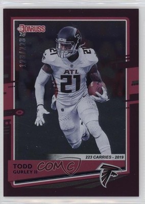 2020 Panini Donruss Season Stat Line 123/223 Todd Gurley II #30 14tz