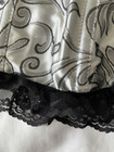 Women's Victorian Gothic Grey & Black Ruffle Lace Corset XL — photo 4