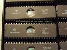 MicroChip PIC 16C67B / LOT OF 9 YOU GET, New Old Stock, Ceramic DIP UV window