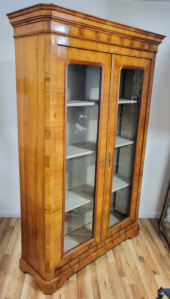 Старинный немецкий АВСТРИЙСКИЙ ФРУКТОВЫЙ ДЕРЕВЯННЫЙ шкаф ВИТРИННЫЙ ШКАФ 19 века - Изображение 2 из 4