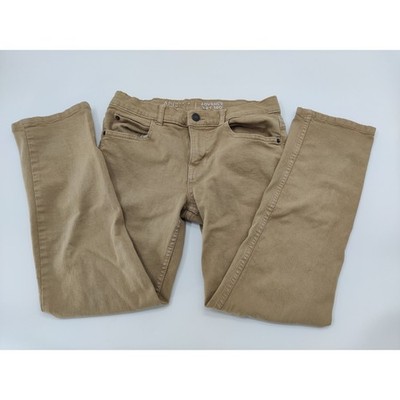 Arizona Jean Co Boys Advance Flex 360 Tan Husky Pants Size 12H Camel Straight