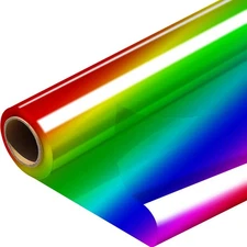 PerkHomy Colored Cellophane Wrap Roll 16" x 100' 3 Mil Thick Cellophane For G...