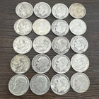 Lot of 20 Silver Eisenhower Dimes - 90% Silver Verified - Lot E