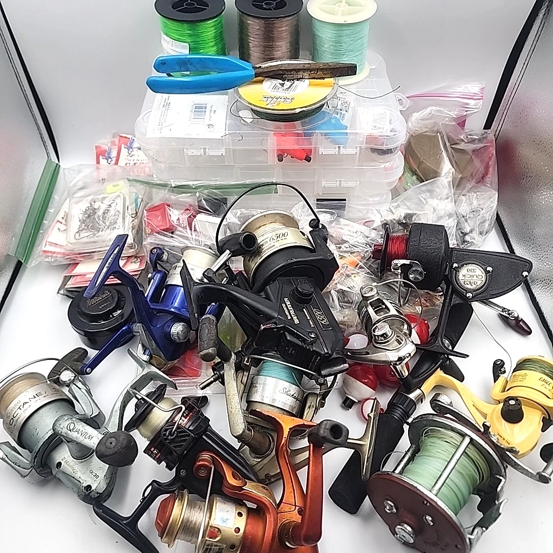 Lot De Pêche Vintage - Matériel Varié Pour Pêche En Mer - Collection