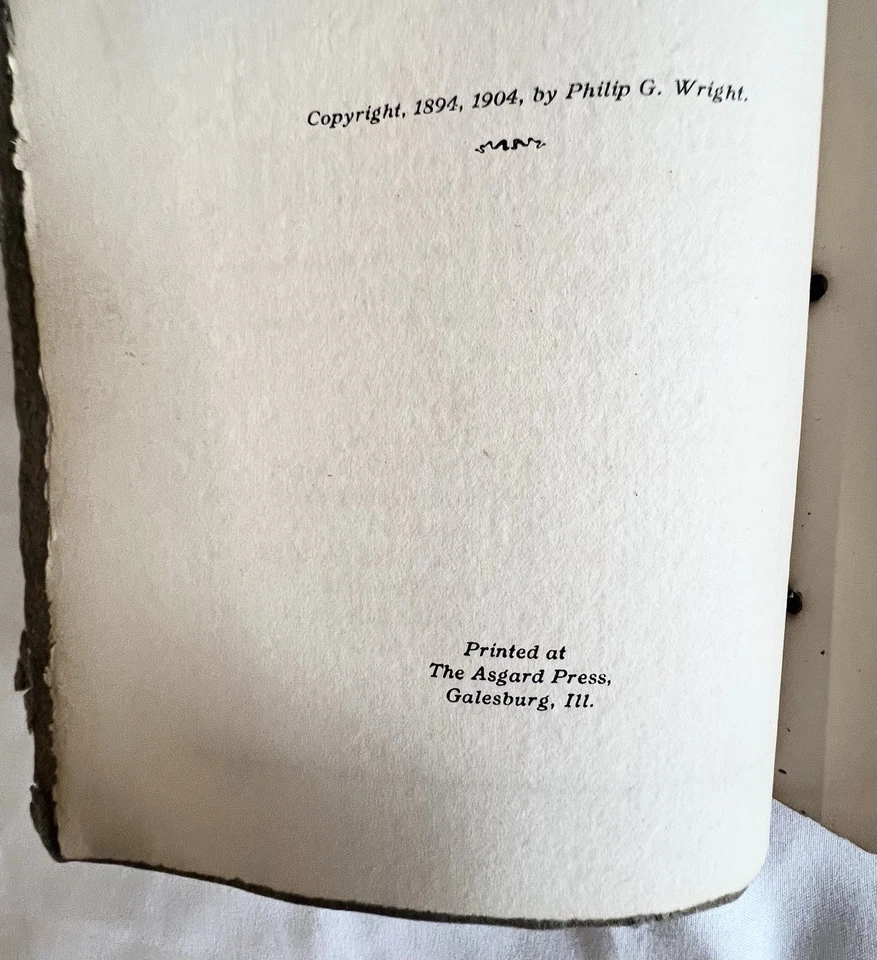 Incredibly Rare, “The Dial Of The Heart” 1904 Asgard Press, Philip Green Wright Foto 3 de 4