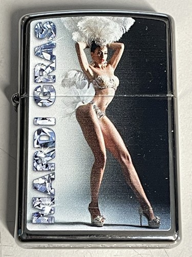 ZIPPO 2013 SEXY MARDI GRAS SHOW GIRL PINUP GIRL LIGHTER SEALED IN BOX D940 - Picture 2 of 6