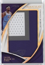 2017-18 Panini Immaculate Jersey Number 6/75 Frank Mason III Jumbo Patch 10yu