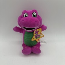 Barney World Toddler Toy 8-Inch Plush Dinosaur Character for Preschool