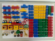 VTG 1980s Lego Duplo, Animals, Safari, Jeep, Figures , Train - Lot of 126