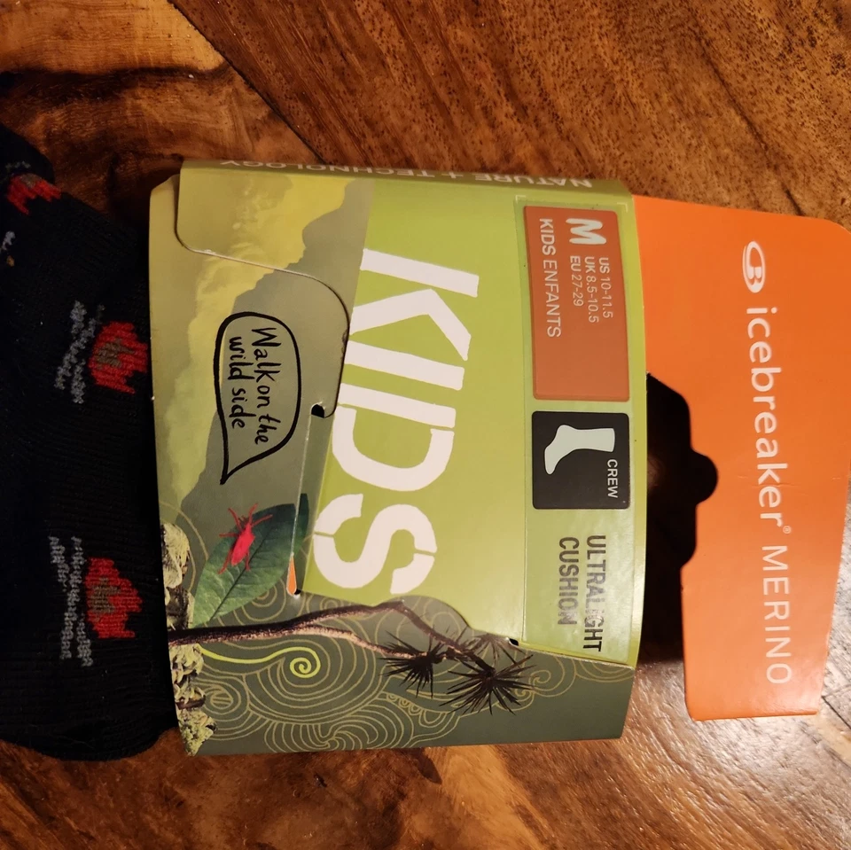 Calcetín Icebreaker Lana Merino Niños Crew Mediano 10-11.5 Fogata Smores Foto 3 de 3