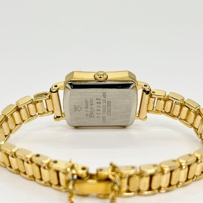 可動品 セイコー SEIKO クオーツ レディース 腕時計 1428-5100 Seiko Smoseko Square SGP 1428 5100 Quartz Watch Stylish Design | eBay