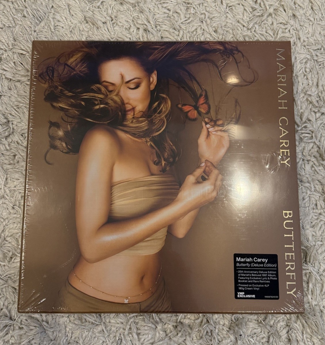 MARIAH CAREY BUTTERFLY 25th Anvy 4 LP Cream Vinyl Boxset Limited